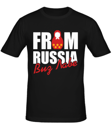 T-Shirt \"From Russia with love\" Noir